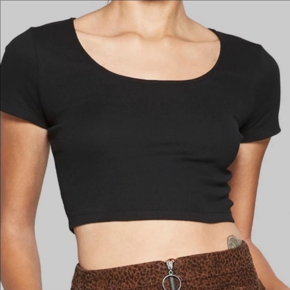 Forever 21 Black Crop Top